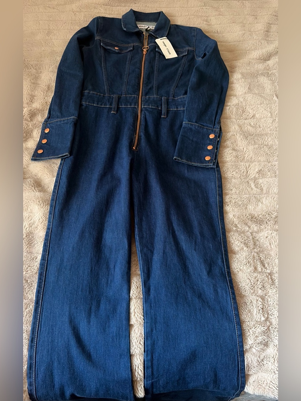 STAUD x Wrangler The Body Denim Jumpsuit - Picture 2 of 7